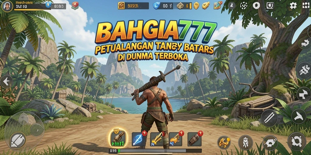 Tampilan gameplay menakjubkan dalam BAHAGIA777 di dunia terbuka.