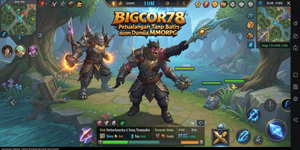 Tampilan gameplay fantastis dari BIGCOR78 yang mencerminkan petualangan seru.
