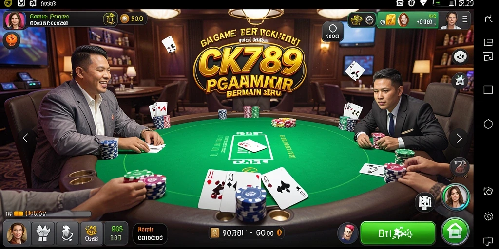 Tampilan menarik dari gameplay Poker CK789 yang seru.