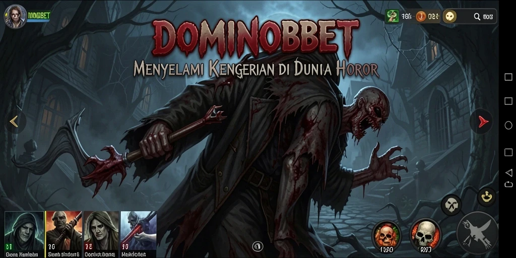Screenshot menampilkan suasana mencekam dari gameplay DOMINOBET.