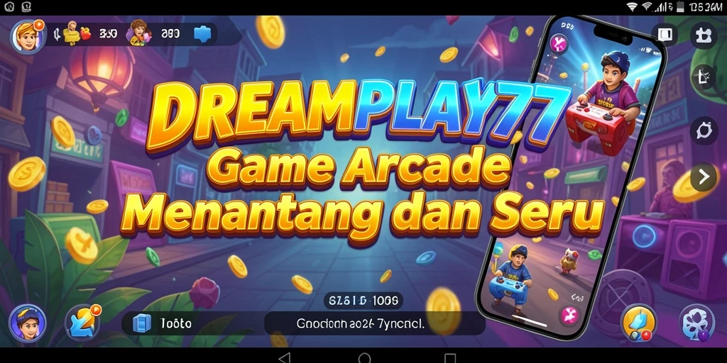 Tampilan gameplay seru dari DREAMPLAY77 yang penuh warna.