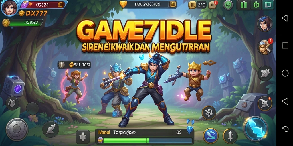 Screenshot gameplay IDX777 yang menunjukkan serunya permainan Idle.