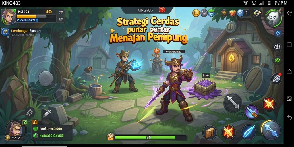 Tampilan gameplay menakjubkan dengan strategi yang melibatkan kerja sama tim.