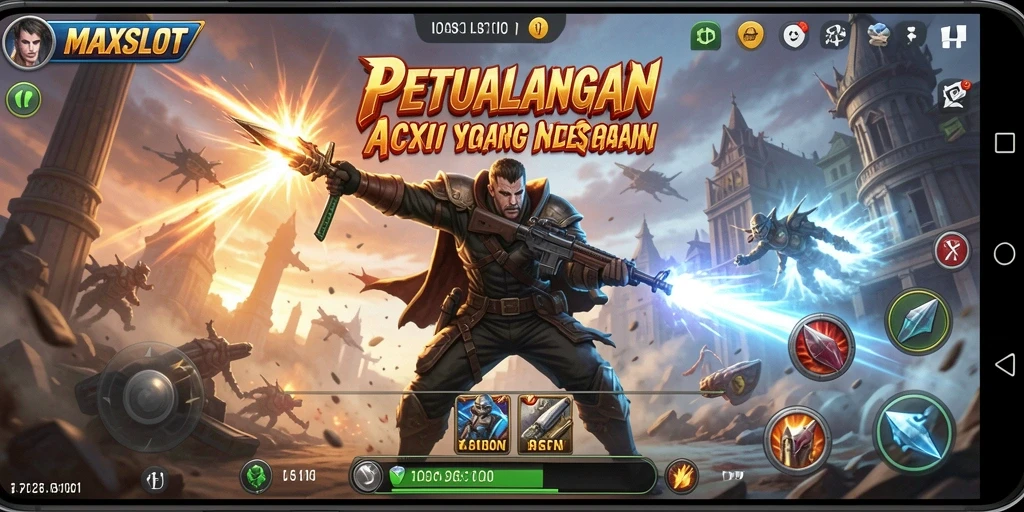 Tampilan gameplay seru MAXSLOT dengan aksi yang mendebarkan.