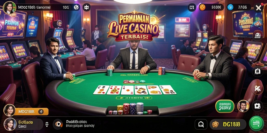Gameplay menarik dengan dealer live di MDG188.