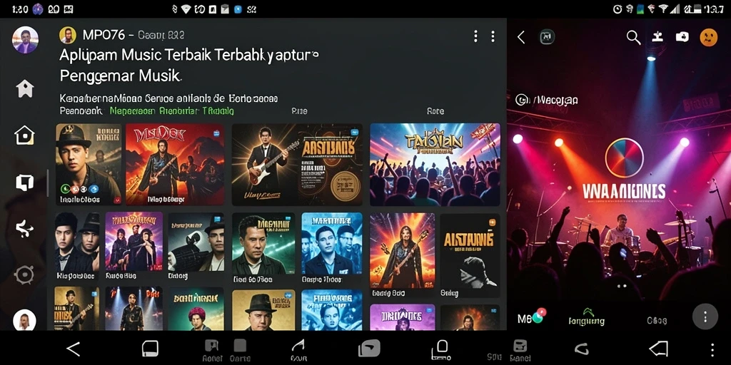Gameplay interaktif MPO76 dengan berbagai tantangan musik yang menyenangkan.