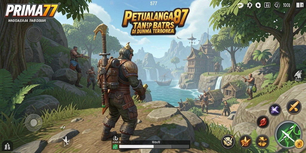 Tampilan gameplay PRIMA77 yang menampilkan petualangan Open World yang menakjubkan.