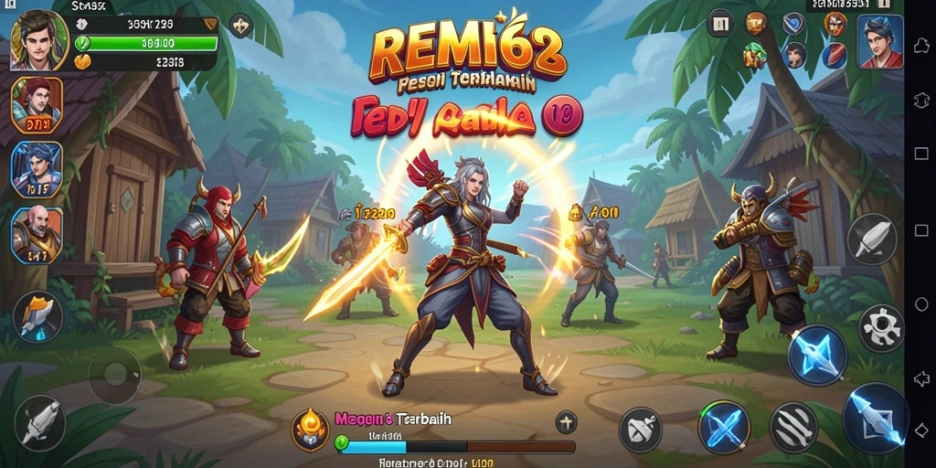 Tampilan gameplay REMI62 yang seru dan taktis.