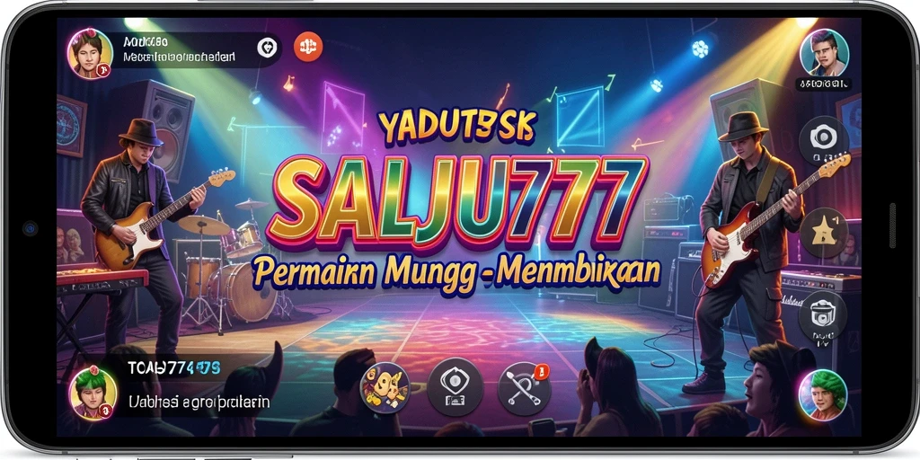 Screenshot SALJU777 menunjukkan gameplay musik yang seru dan interaktif.