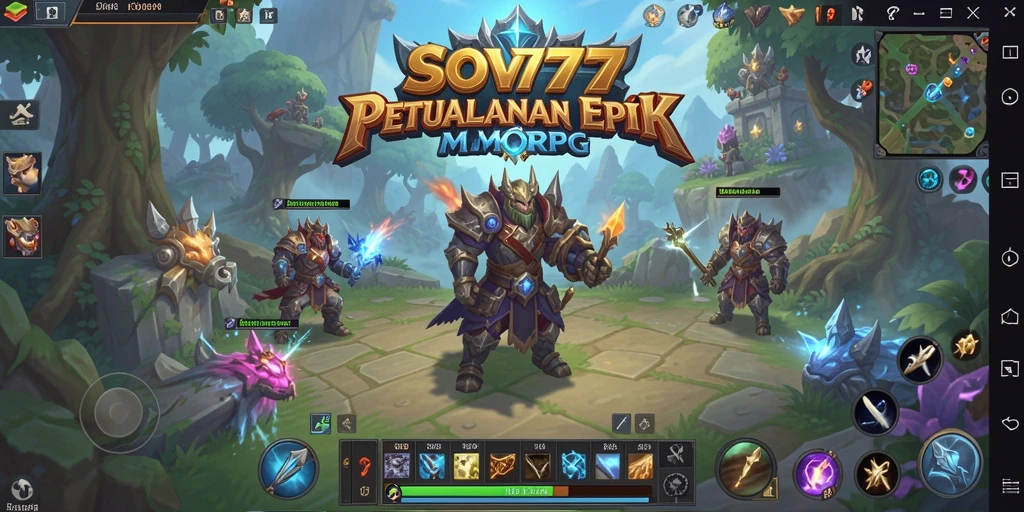 Screenshot permainan SOV777 menampilkan aksi petualangan MMORPG yang seru.