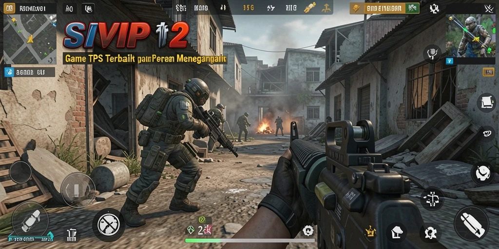 Screenshot menunjukkan aksi menegangkan dalam gameplay SVIP2.