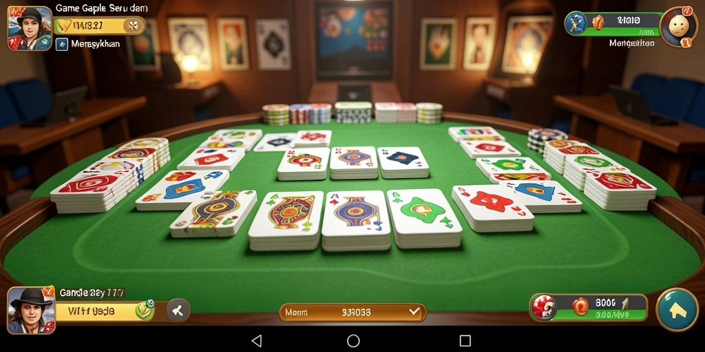 Tampilan gameplay seru dalam aplikasi Gaple WIN33.